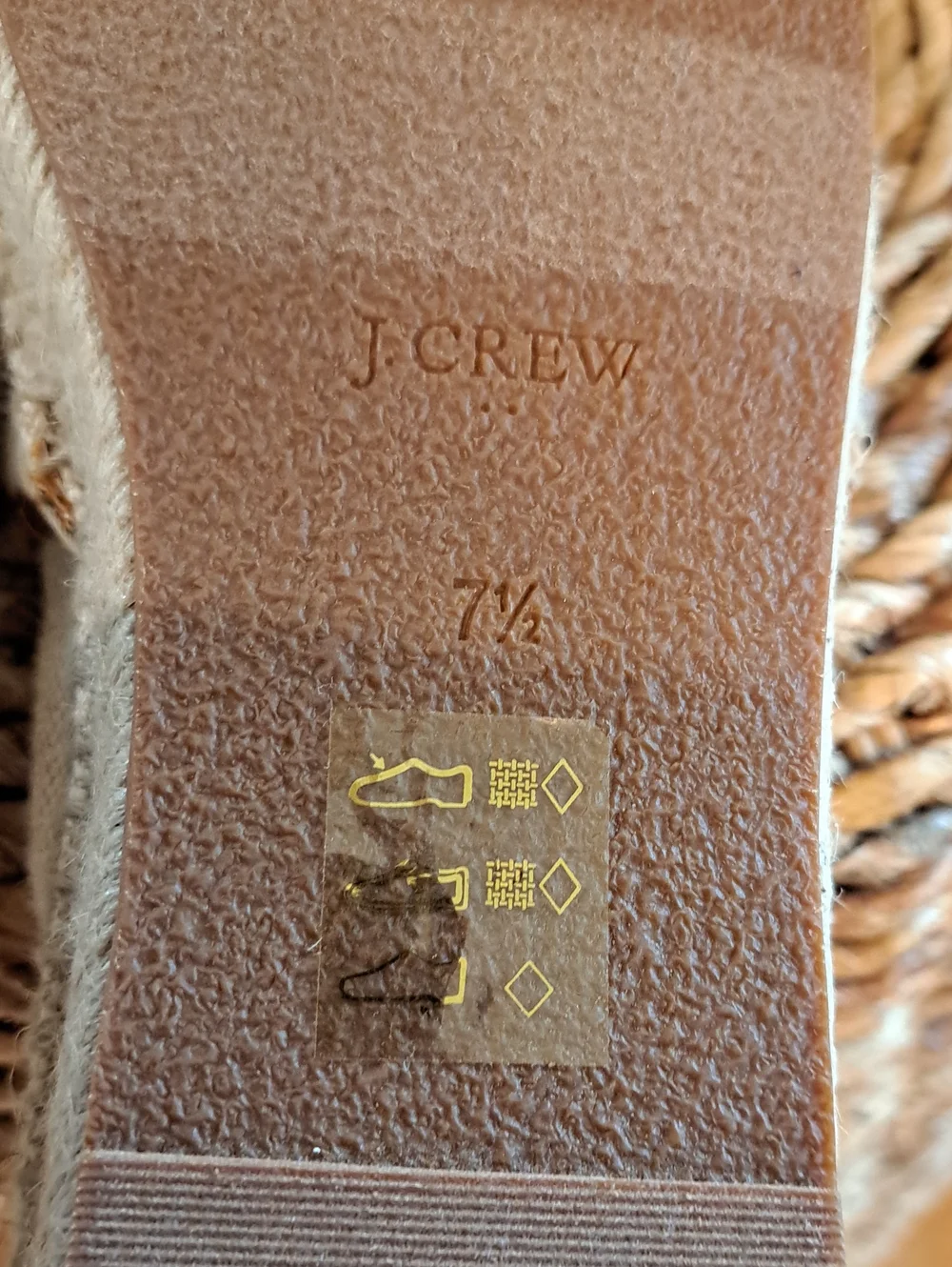 NWOT J.Crew Factory Womens Summer Beige Linen Canvas Espadrille Loafers 7.5